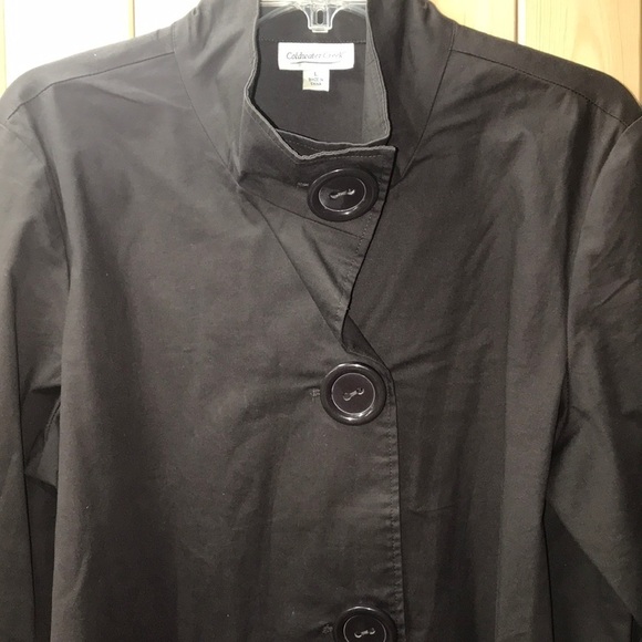 Coldwater Creek black trouser style jacket large - Picture 2 of 6